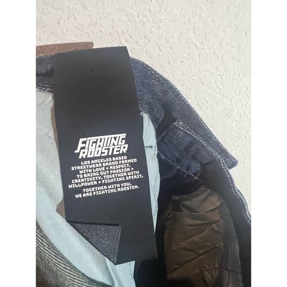 FIGHTING ROOSTER Denim Travel Shorts Mid Rise 9" Inseam Men's Size 30 Blue NWOT - Picture 5 of 12